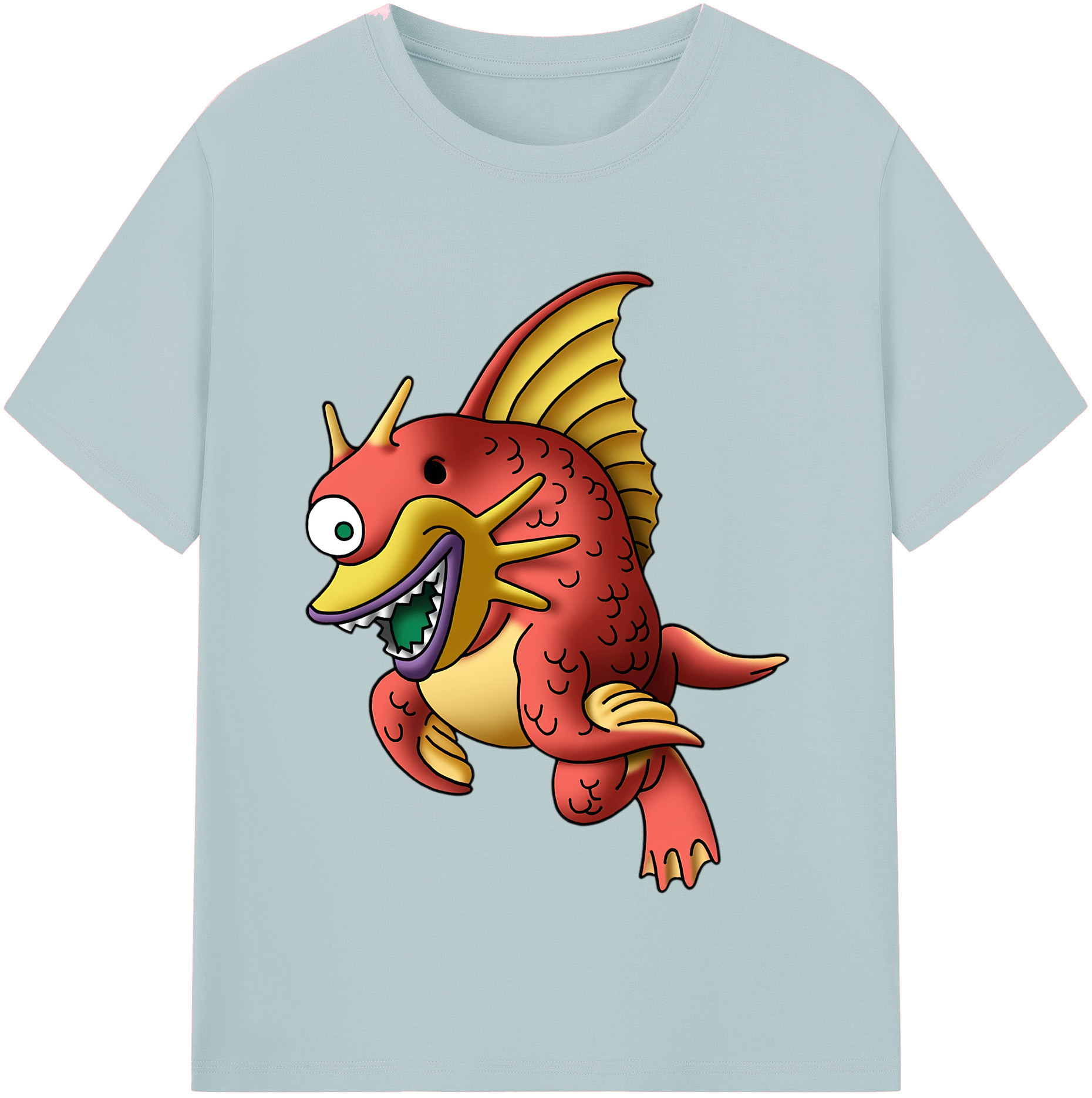 （画像用） ドラゴンクエスト Doragon Kuesuto Dragon Quest 綿100％半袖Tシャツ（フロントプリント）